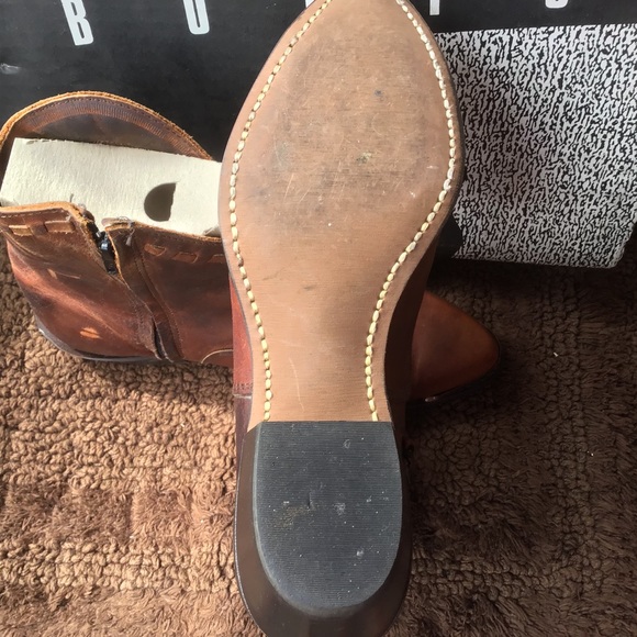 CODE WEST BOOTS Copper distressed 6”zipper side - Picture 2 of 5